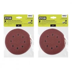 RYOBI 14-Piece 5 in. Random Orbit Sand Paper Assortment Set - 80, 120, and 220 Grit