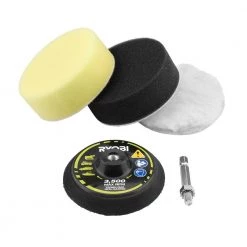 RYOBI Buffing and Polishing Drill Attachment Set (4-Piece)