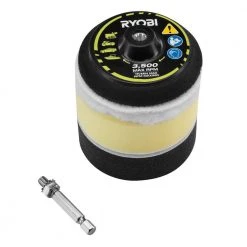 RYOBI Buffing and Polishing Drill Attachment Set (4-Piece) -Sandpaper, Patching & Repair Sales ryobi power buffing accessories a92402 66 1000