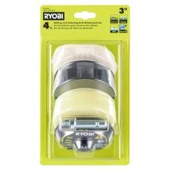 RYOBI Buffing and Polishing Drill Attachment Set (4-Piece) -Sandpaper, Patching & Repair Sales ryobi power buffing accessories a92402 77 1000