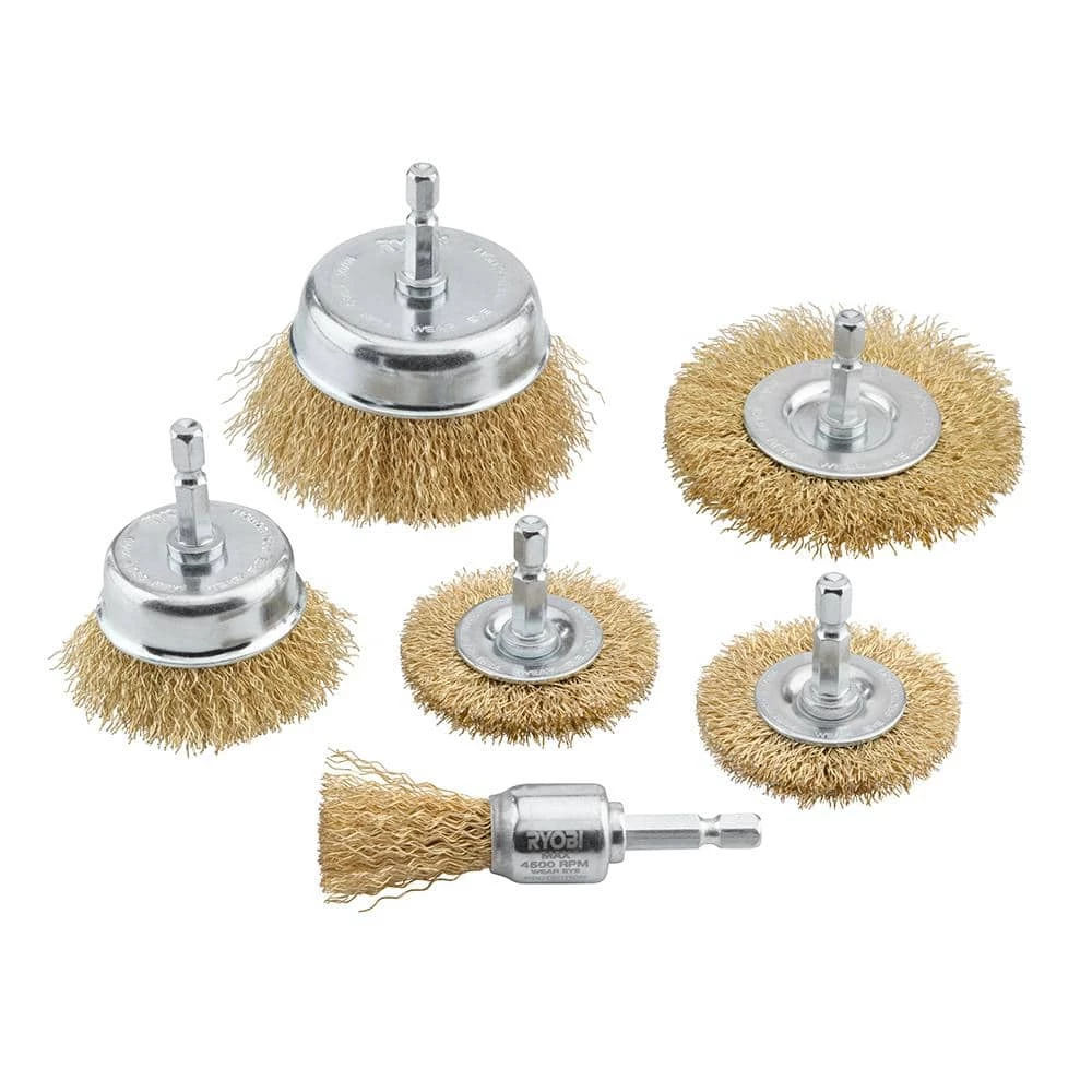 RYOBI Wire Wheel Assortment Set (6-Piece) 3 RYOBI Wire Wheel Assortment Set (6-Piece)