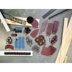 RYOBI Drum Sander Drill Attachment Set (8-Piece) -Sandpaper, Patching & Repair Sales ryobi power sander accessories a72801 d4 1000