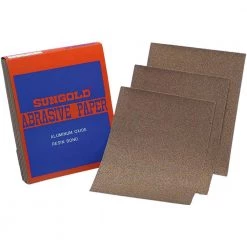 Sungold Abrasives 9 in. W x 11 in. L 150-Grit Medium Aluminum Oxide Sanding Sheet Sandpaper (100-Pack)