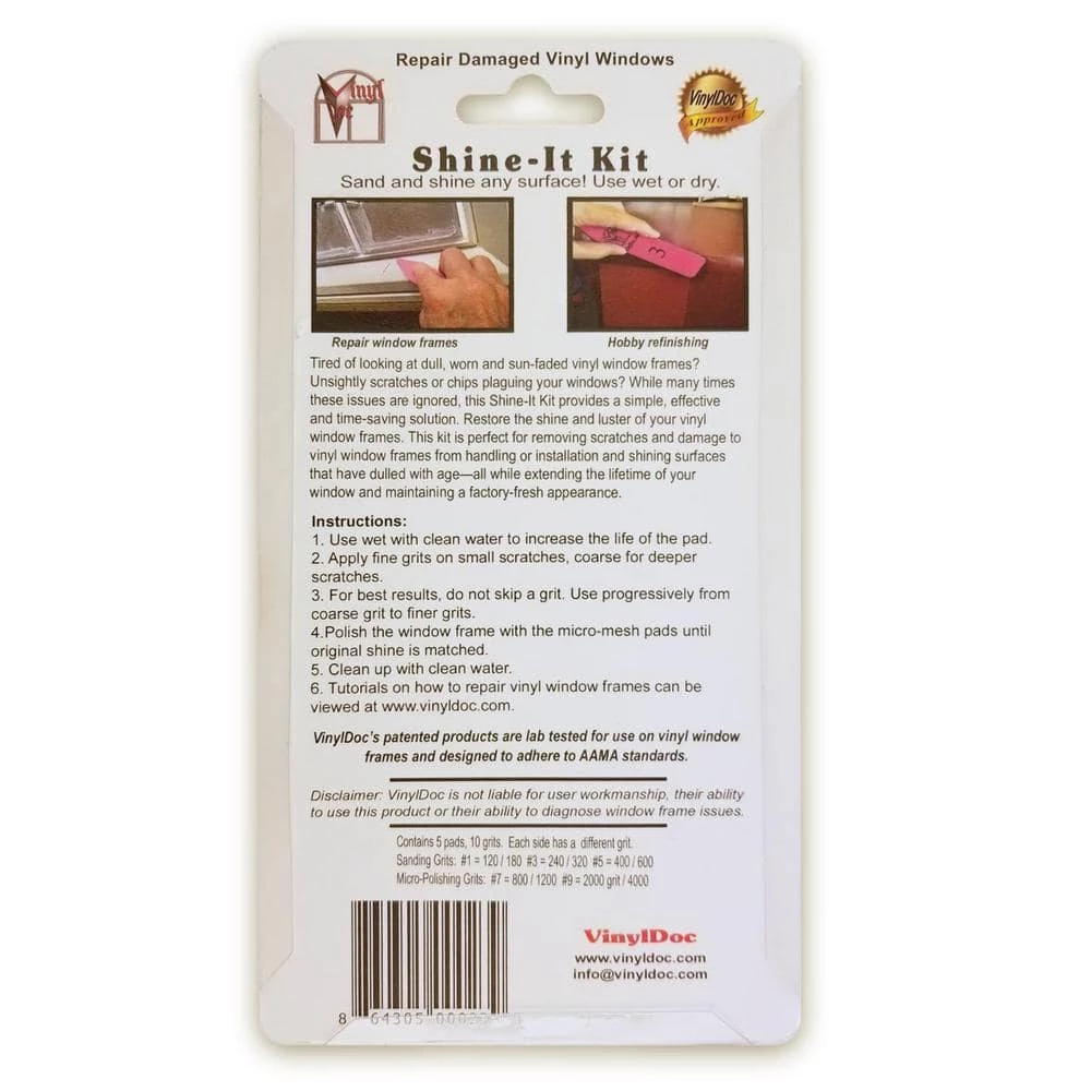 VinylDoc Shine-It Sanding Abrasive Kit 4 VinylDoc Shine-It Sanding Abrasive Kit - Image 2