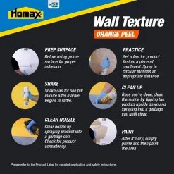 Homax 20 oz. Wall Orange Peel Low Odor Water Based Texture Spray Paint -Sandpaper, Patching & Repair Sales white homax patching repair 4092 06 c3 1000