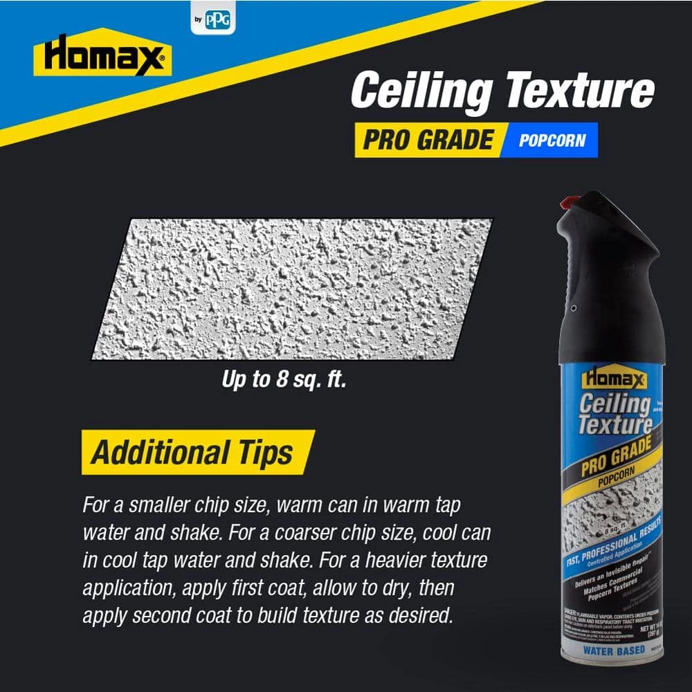Homax 14 oz. Pro Grade Popcorn Ceiling Texture 6 Homax 14 oz. Pro Grade Popcorn Ceiling Texture - Image 4